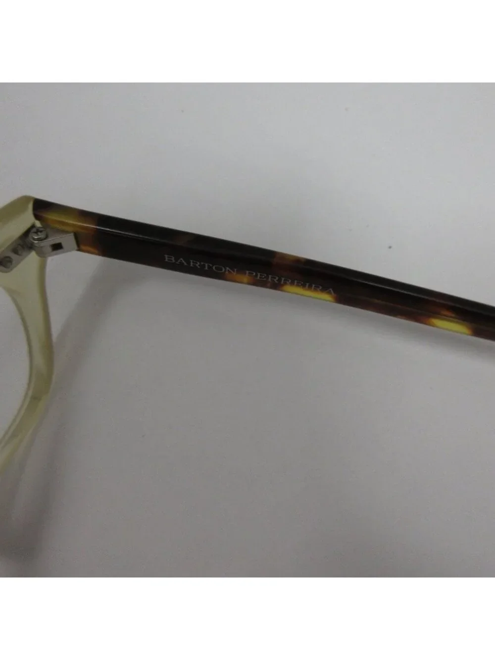 Barton Perreira Eyeglasses White Rectangular Rounded 47-24-149